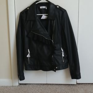 Faux leather jacket